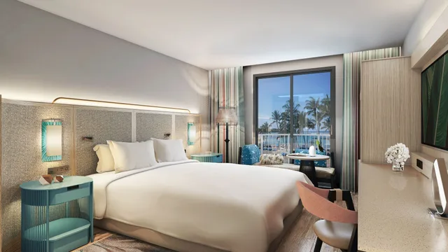 1 Bedroom, Suite, King Bed, Ocean Front, Balcony، Crowne Plaza Resort Saipan an IHG Hotel 4/5