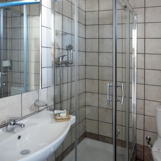 غرفة بسرير مزدوج بإطلالة على البحر، PATMOS PARADISE 5/6