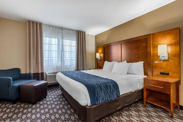 غرفة مفردة بسرير كينج مع أريكة، Comfort Inn Story City 3/6