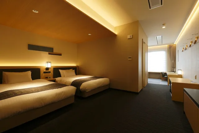 غرفة ديلوكس بسريرين مزدوجين، Kanazawa Sainoniwa Hotel 1/3
