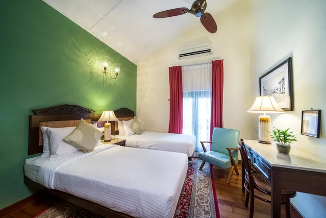 Courtyard, Twin Beds، Yeng Keng Hotel 4/8