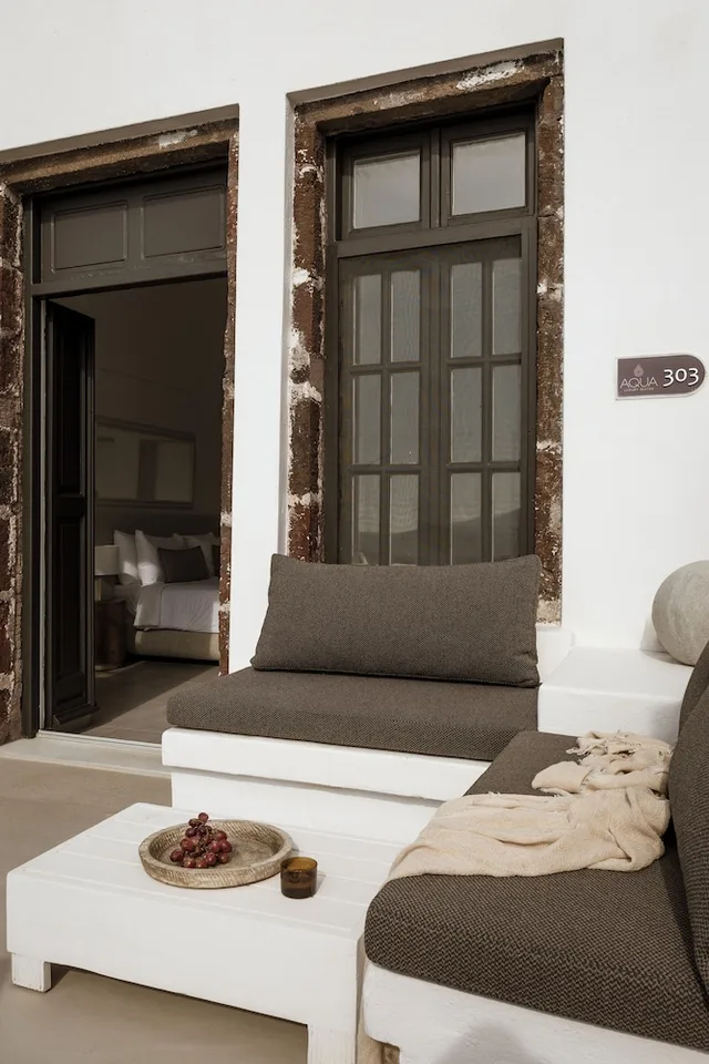 Master, Aqua, Suite, King and Queen Bed, Panoramic Caldera View, Sea View، Aqua Luxury Suites 5/10