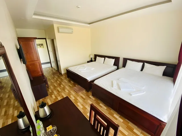 غرفة عائلية بسريرين كينج بإطلالة على البحر، Phuong Binh House 1/1