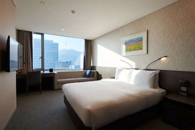 Panoramic, Namsan, Queen Bed, with View, High Floor، Nine Tree by Parnas Seoul Myeongdong 2 1/4