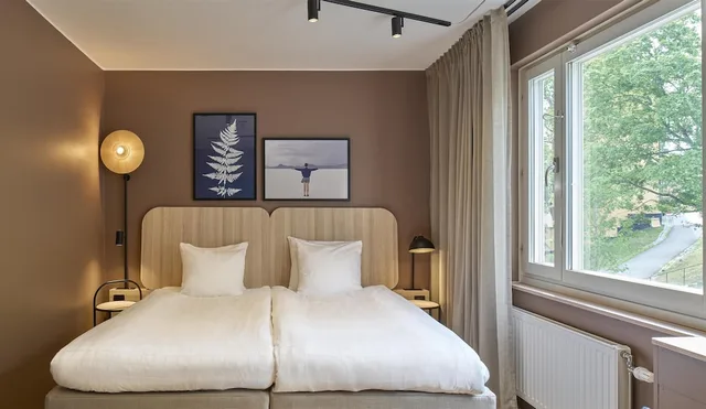 غرفة عائلية بسريرين منفصلين مع أريكة، Scandic Sjofartshotellet 1/4
