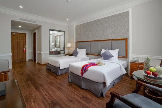 غرفة ديلوكس بسريرين منفصلين بإطلالة على المدينة، AVS Hotel Phu Quoc 1/1