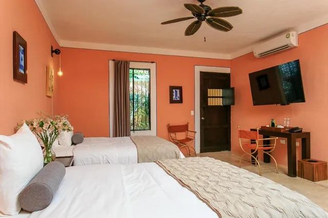 غرفة ديلوكس بسريرين منفصلين، Casa Jade Hotel - Adults Only Merida 2/2