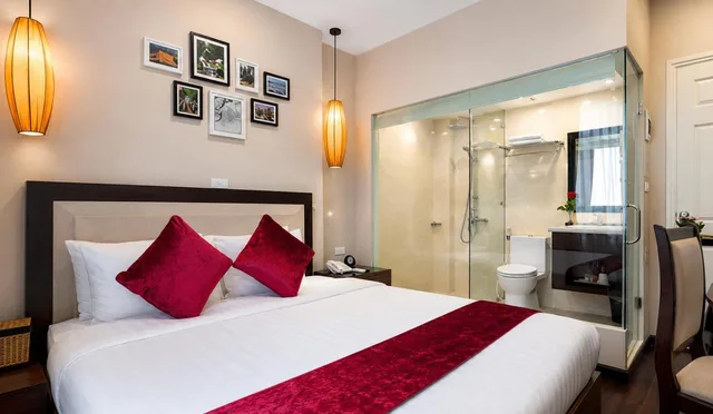 غرفة قياسية بسرير كوين، Golden Moon Suite Hotel 4/4