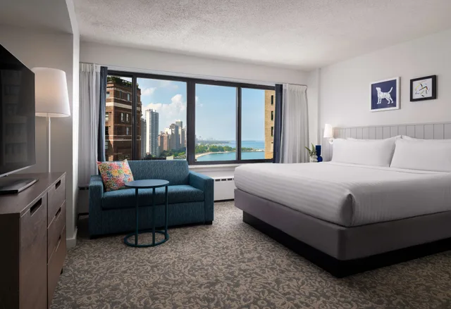 استوديو بسرير كينج بإطلالة على البحيرة، Sonesta ES Suites Chicago Downtown Magnificent Mile 1/3