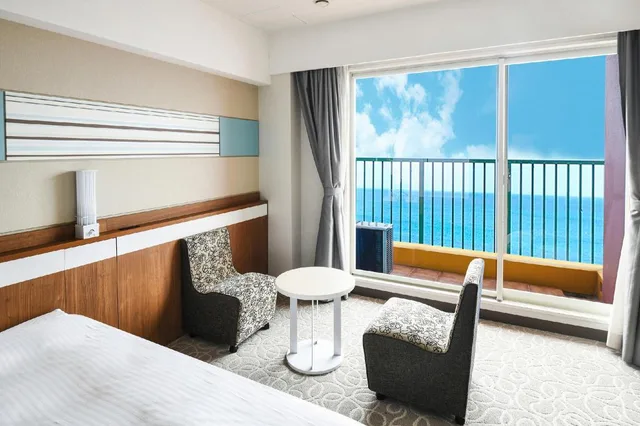 Premium, 2 Double Beds, Ocean Front, Annex، Vessel Hotel Campana Okinawa 2/4