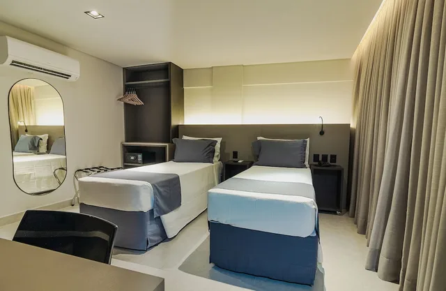 غرفة سوبيريور بسرير مزدوج أو سريرين منفصلين بإطلالة على المدينة لذوي الإعاقة، Place2You Hotel by Welkom 4/8
