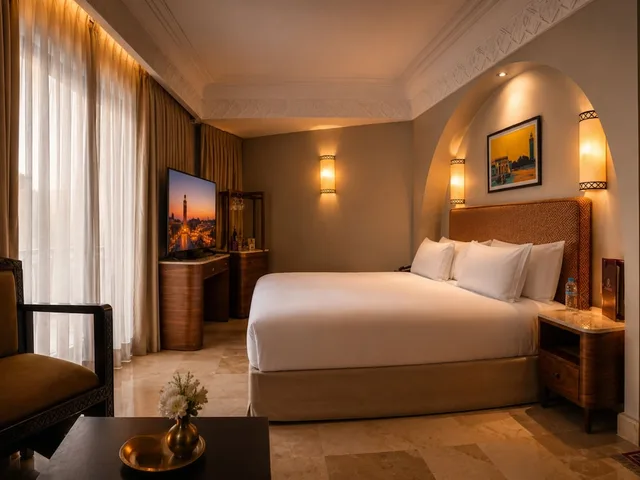 غرفة ديلوكس بسرير مزدوج، Hivernage And Spa Hotel 2/10