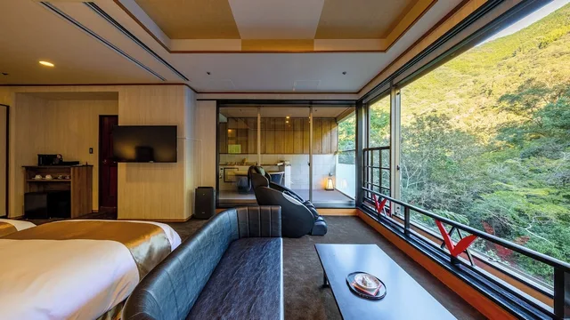 Western, Guest Room, Outdoor Bath، Okudogo Ichiyu No Mori Ex Okudogo Hotel 3/3