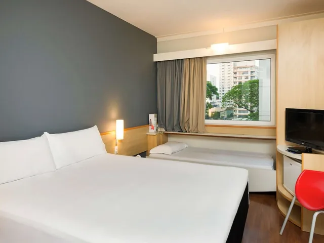 غرفة قياسية بسرير مزدوج وسرير فردي، Slim Hotel Campinas 3/10