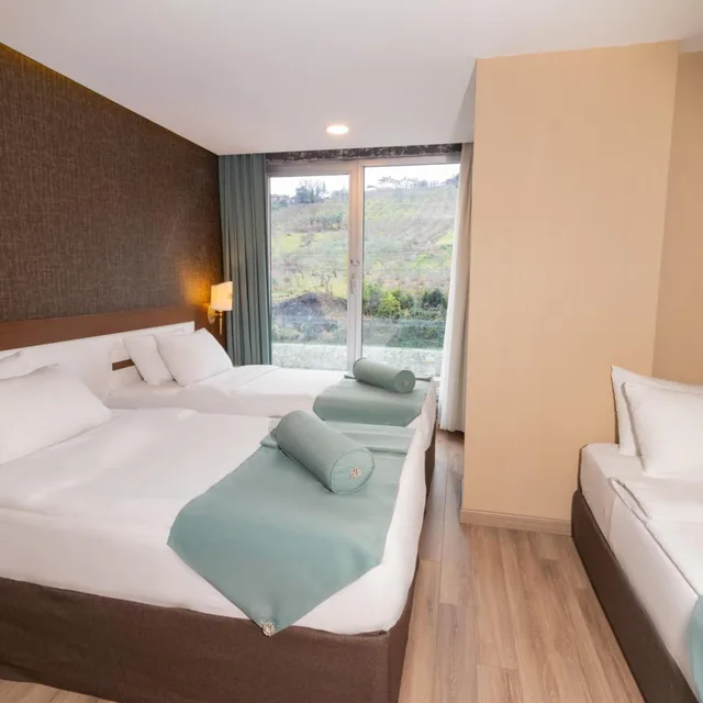 غرفة ثلاثية بإطلالة على الجبل، Tilya Resort Hotel Trabzon 2/8