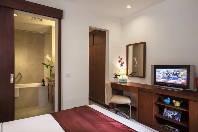 غرفة ديلوكس بسرير كينج وسرير كوين بغرفتي نوم، Wil'que Westlake Hotel & Residences 8/10