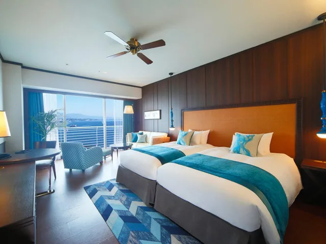 Semi Room, Premier, Luxury, 2 Semi Double Beds, Aqua Floor, Biwako Hotel 1/2