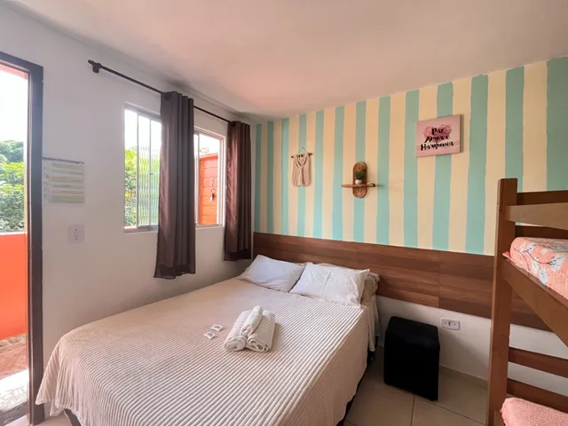 غرفة رباعية بشرفة، Pousada Porto de Amigos 3/4