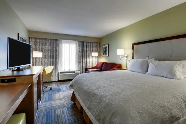 غرفة بسرير كينج مع أريكة، Hampton Inn And Suites Cordele Ga 1/5