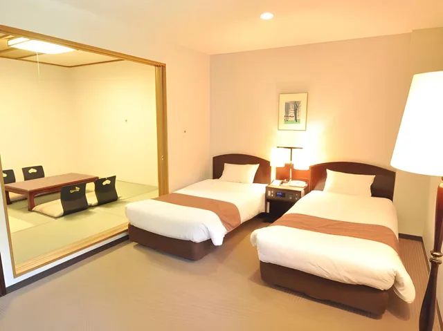 Japanese Western, Twin Beds, HOTEL MARROAD KARUIZAWA 1/2