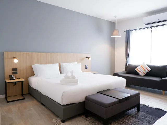 غرفة بريميير بسرير كينج، bliQ Hotel Chanthaburi 1/1