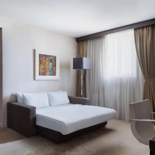 غرفة عائلية بإطلالة على المدينة مع دخول الصالة، Istanbul Marriott Hotel Sisli 3/7