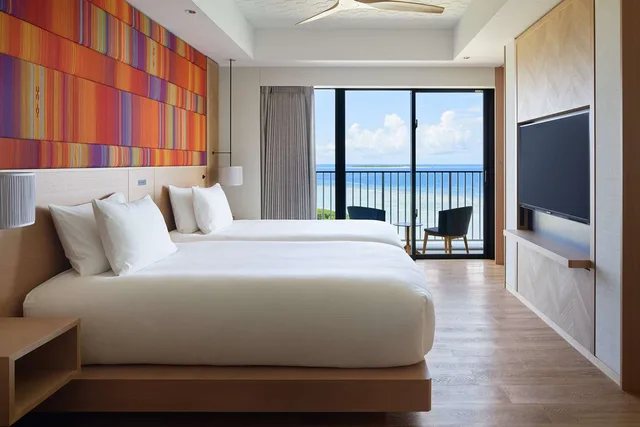 1 Bedroom, Semi Room, Suite, 2 Semi Double Beds, Ocean View، The Beach Resort Sesoko by Hilton Club 1/12