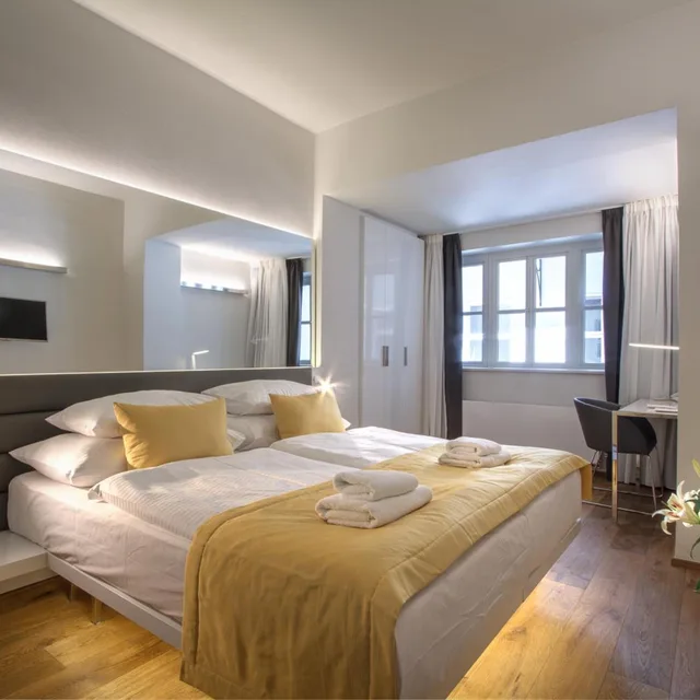 غرفة بسرير مزدوج أو سريرين منفصلين، Hotel Bishops House 2/10