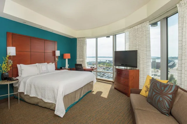 استوديو بسرير كينج، RESIDENCE INN BY MARRIOTT PORTLAND DOWNTOWN WATERFRONT 1/5