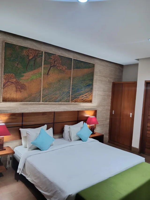 شقة ديلوكس بسرير كينج بإطلالة على الحديقة بغرفة نوم واحدة، The Green Zhurga Suites 10/10