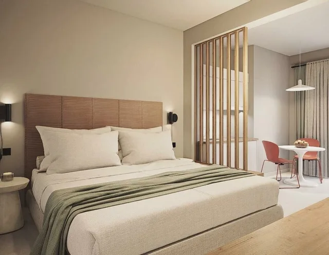 استوديو سوبيريور بسريرين منفصلين بإطلالة على البحر بشرفة مع أريكة، Melitti Hotel 3/10
