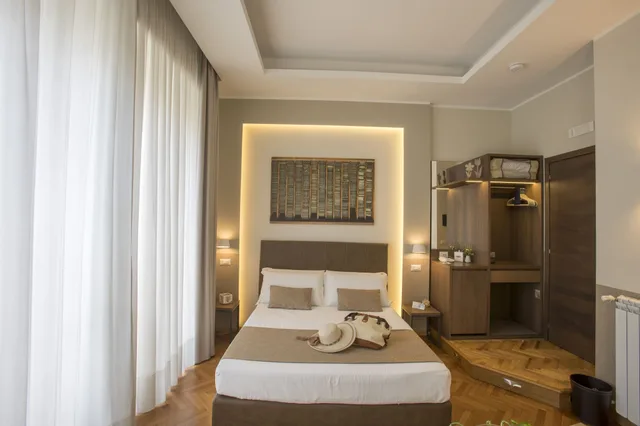 غرفة سوبيريور بسرير مزدوج وسرير فردي بغرفة نوم واحدة، B B Palazzo Depretis 2/4