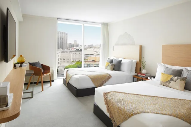 غرفة سوبيريور بسريرين مزدوجين، BEI San Francisco Trademark Collection by Wyndham 3/4