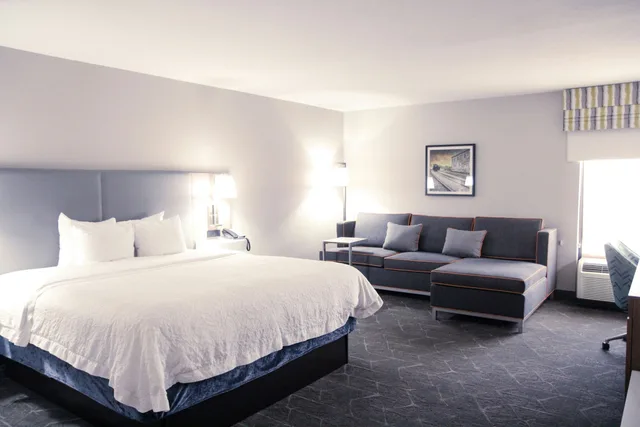 غرفة ديلوكس بسرير كينج مع أريكة، Hampton Inn Greeneville 1/1