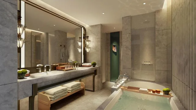 جناح ركني بسرير كينج وسريرين كوين بغرفتي نوم، Waldorf Astoria Osaka 2/2
