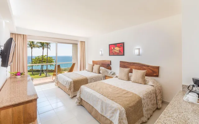 غرفة ديلوكس بإطلالة على البحر، Posada Real Puerto Escondido 1/2