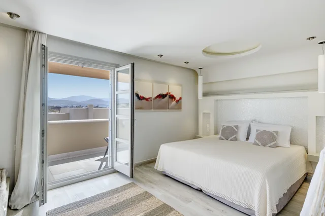 غرفة بسرير مزدوج أو سريرين منفصلين، Kouros Art Hotel - Adults Only 1/5