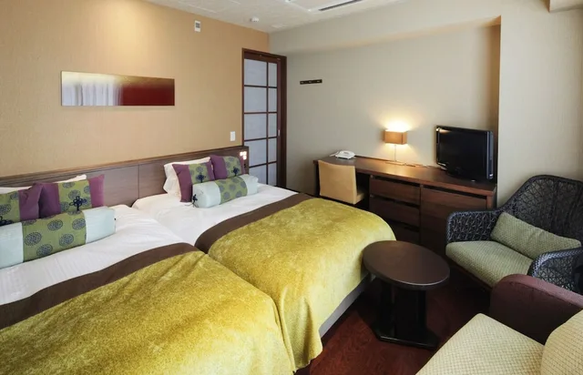 Room, Twin Beds, Castle View، HIKONE CASTLE RESORT & SPA 1/3
