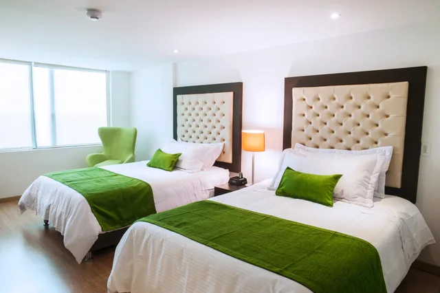 غرفة ديلوكس بسريرين منفصلين بإطلالة، Hotel Grand Park 4/8