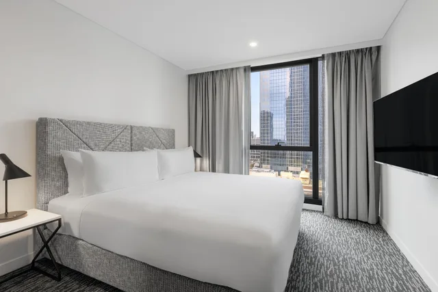 جناح بسرير كينج بغرفة نوم واحدة، Meriton Suites Melbourne 2/6