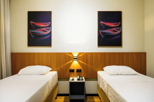 غرفة ديلوكس مفردة بسريرين منفصلين مع أريكة، Slaviero Hotel Londrina Flat 6/10