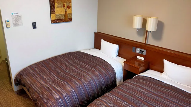غرفة كومفورت بسريرين منفصلين، Hotel Route-Inn Mitokenchomae 3/6