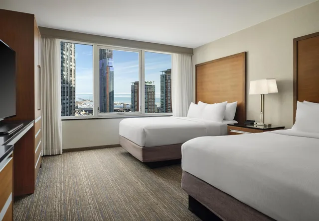 Premium, Suite, Multiple Beds, Lake View, Embassy Suites by Hilton Chicago Downtown Magnificent Mile 1/3