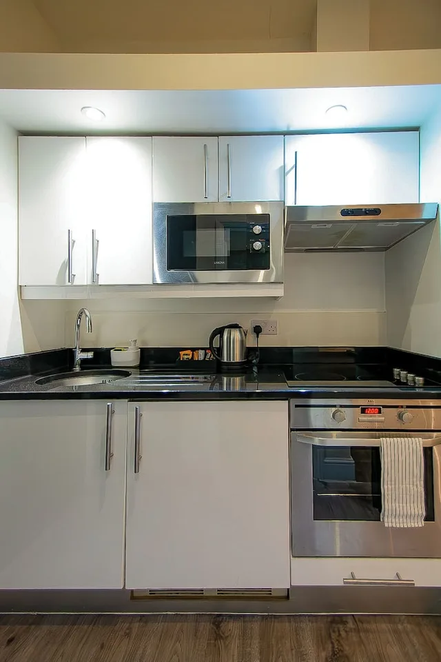 شقة ديلوكس بسرير مزدوج وسريرين منفصلين بغرفة نوم واحدة، Hyde Park Superior Apartments 8/8