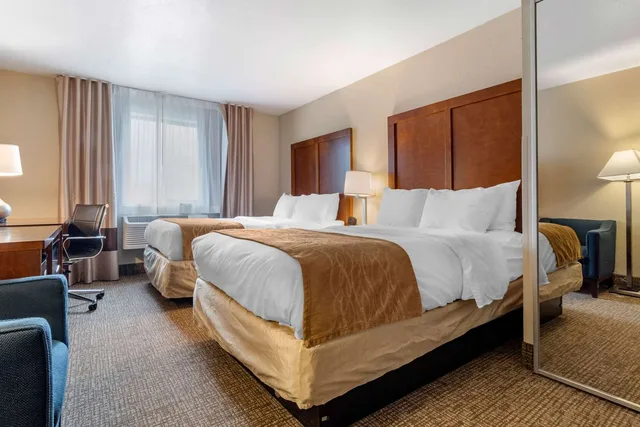 غرفة بسريرين مزدوجين، Comfort Inn & Suites South Hill I-85 1/3