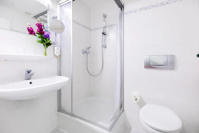 غرفة قياسية بسرير مزدوج بشرفة، Hotel Aviva Neue Messe 4/7