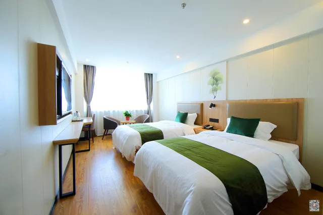 غرفة بزنس بسريرين منفصلين، GreenTree Inn Wuxi City Liangxi District Jinshan North Industrial Park West Jianghai Road Hotel 2/3