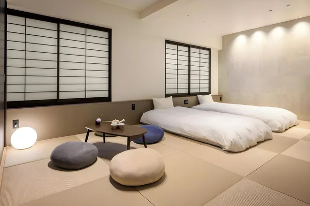 Superior, Quadruple, Twin Beds, East Wing، Miyajima Coral 1/2