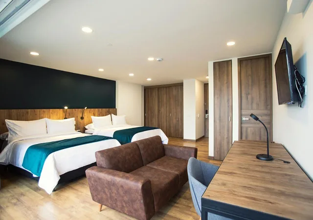 غرفة بسريرين مزدوجين، Hotel Lagoon Llanogrande 2/3