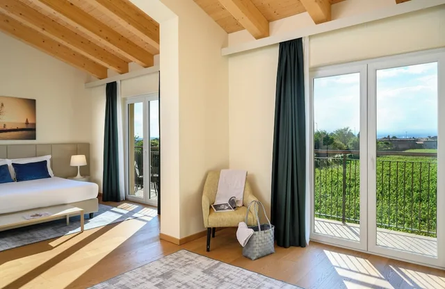 غرفة ديلوكس بسرير مزدوج، Leonardo Hotel Lago di Garda - Wellness and Spa 3/5